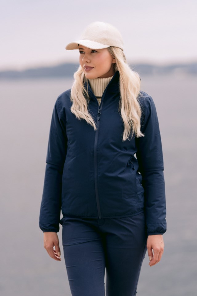 Svolvær lettvekts vattert skalljakke Blue Dame - 1