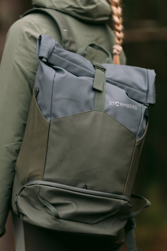 Finnkinn vanntett rolltop ryggsekk 20 L Green Turutstyr - 1