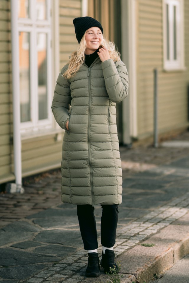 Nordtoppen lang parkas Green Dame - 1