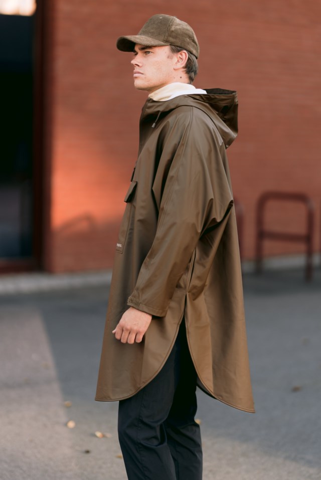 Lindesnes regnponcho Brown Unisex - 1
