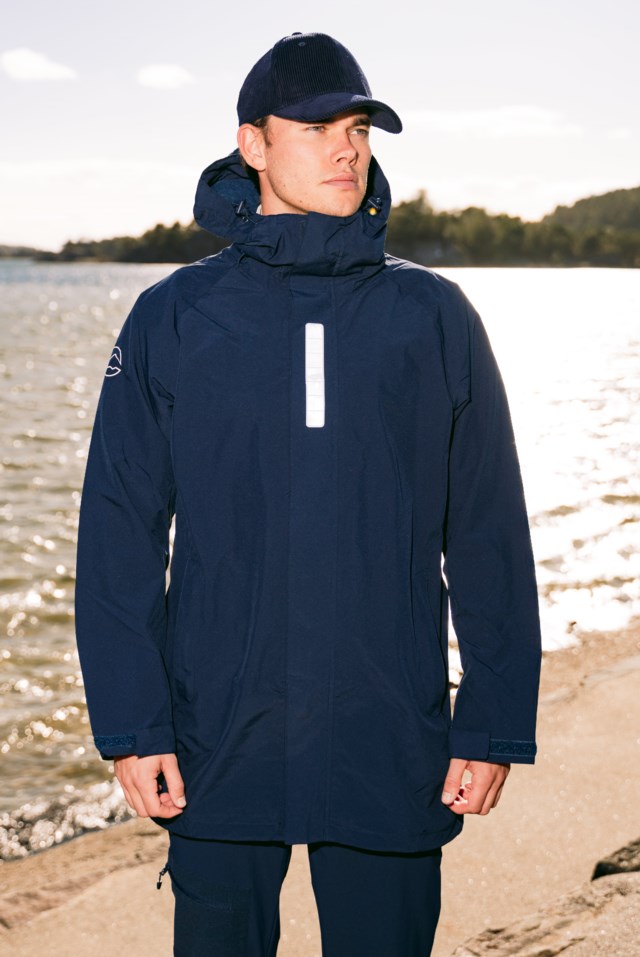 Kinn fôret skallparkas Blue Herre - 1