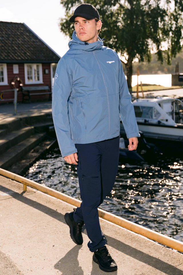 Lærdal fôret skalljakke Blue Herre - 1