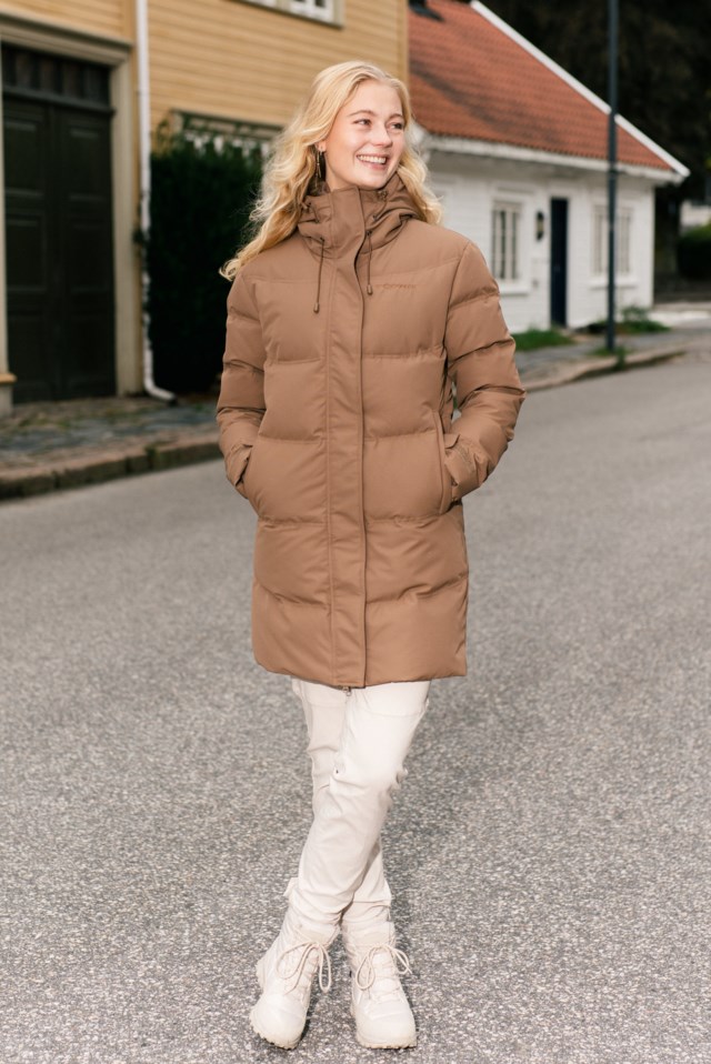 Svalbard dunparkas Brown Dame - 1
