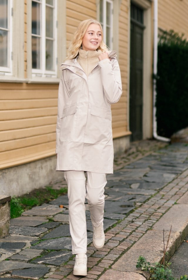 Svolvær skallparkas Beige Dame - 1