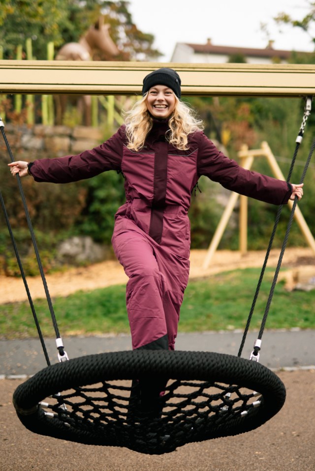 Ute vinterdress Purple Dame - 1
