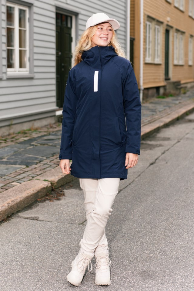 Kinn fôret skallparkas Blue Dame - 1