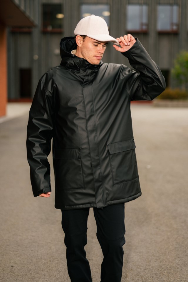 Vesthav vattert regnparkas Black Unisex - 1