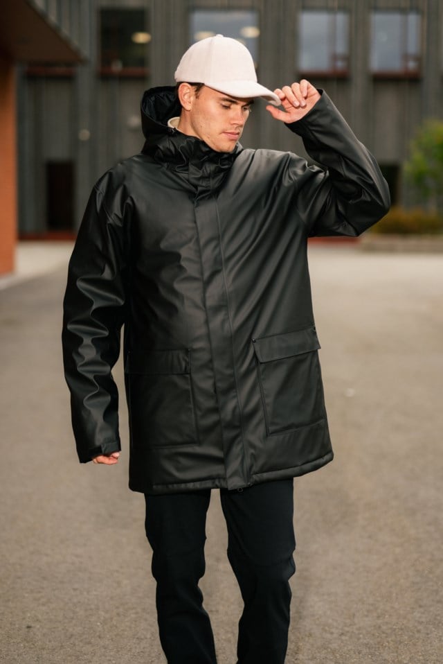 Vesthav vattert regnparkas Black Unisex - 1