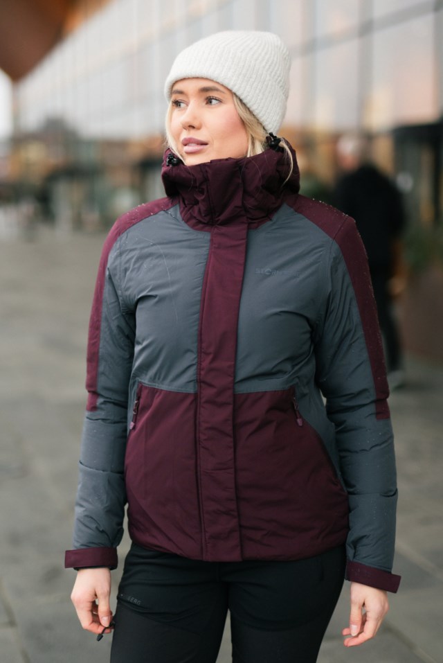 Vestfonna vanntett vinterjakke Purple|Grey Dame - 1