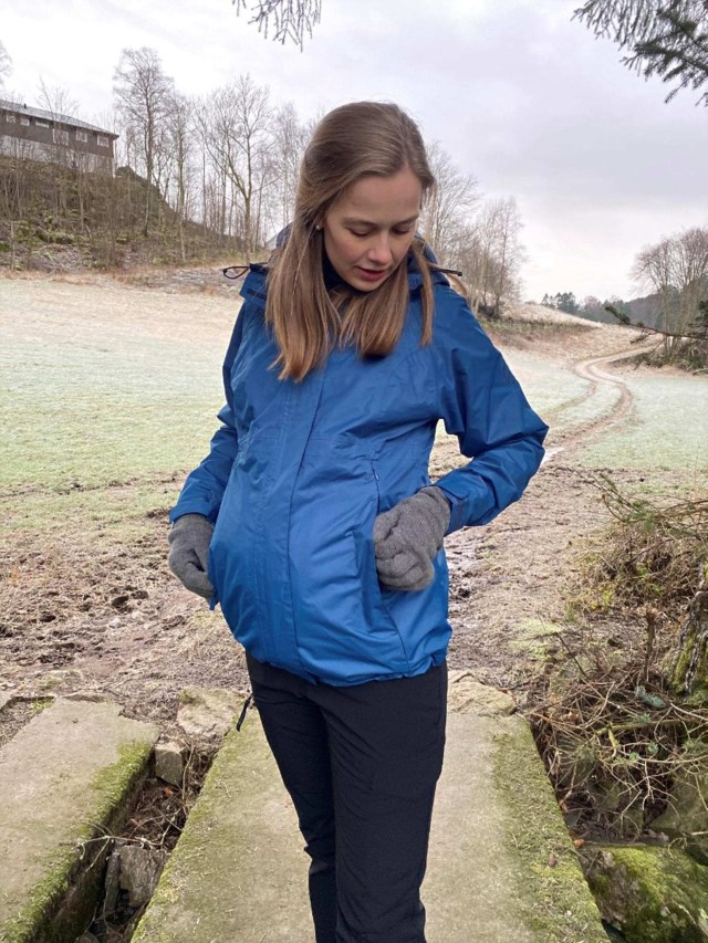 Mobu MOM resirkulert skalljakke Grey|Blue Dame - 1