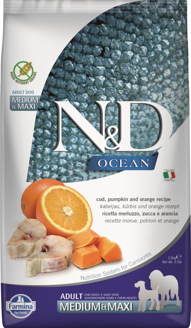 Farmina N&D Ocean cod & orange adult medium/maxi 2,5kg No color - 1
