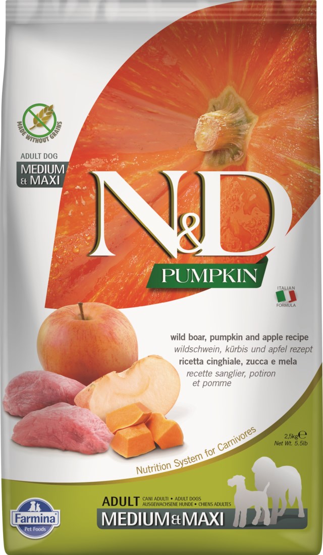 Farmina N&D Pumpkin boar & apple adult medium/maxi 2,5kg No color - 1