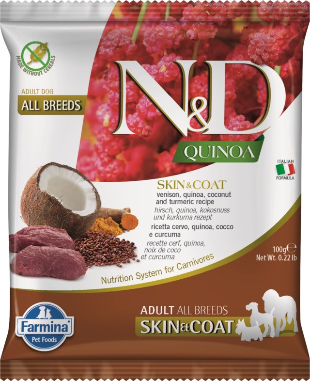N&D DOG QUINOA SKIN & COAT VENISON 100 GR null null - 1