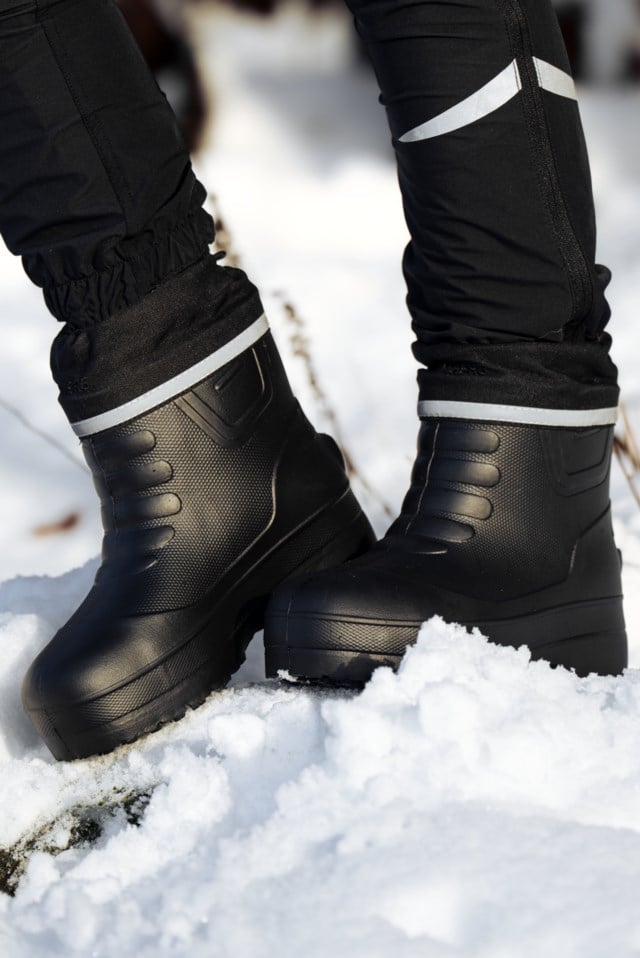 Kongsfjord ullfôret regnstøvel Black Dame - 1