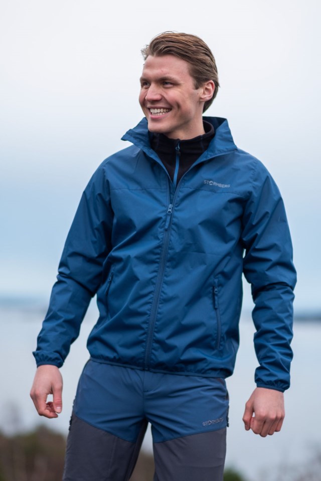 Vindedal resirkulert vindjakke Blue Herre - 1