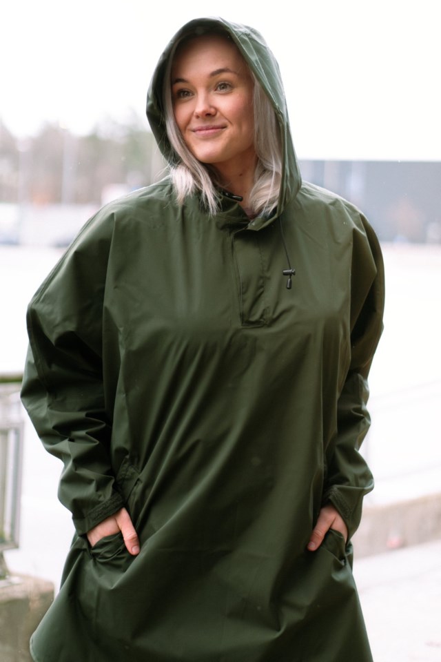 Harstad skallponcho Forest Night - 1