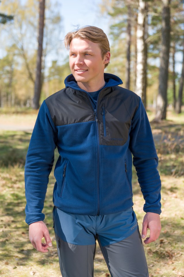 Visbretinden fleecejakke Black|Blue Herre - 1