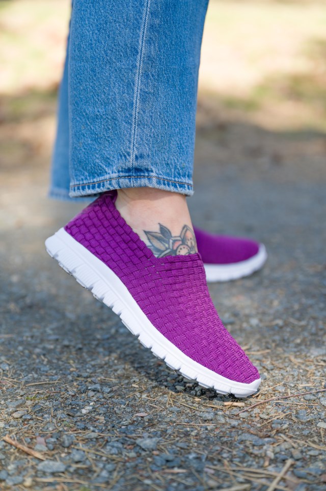 Hasle slip on Plum Caspia - 1