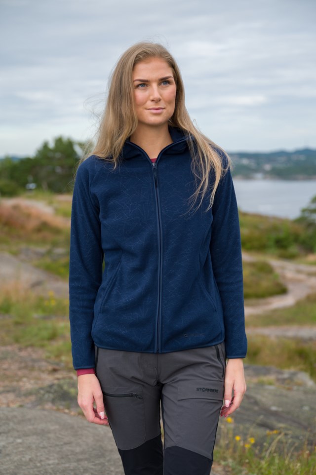 Solglimt resirkulert hettejakke Dress Blues - 1