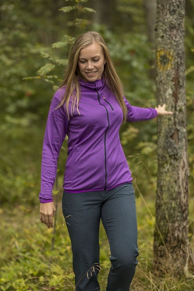 Gravdal bambus jakke Purple Dame - 1