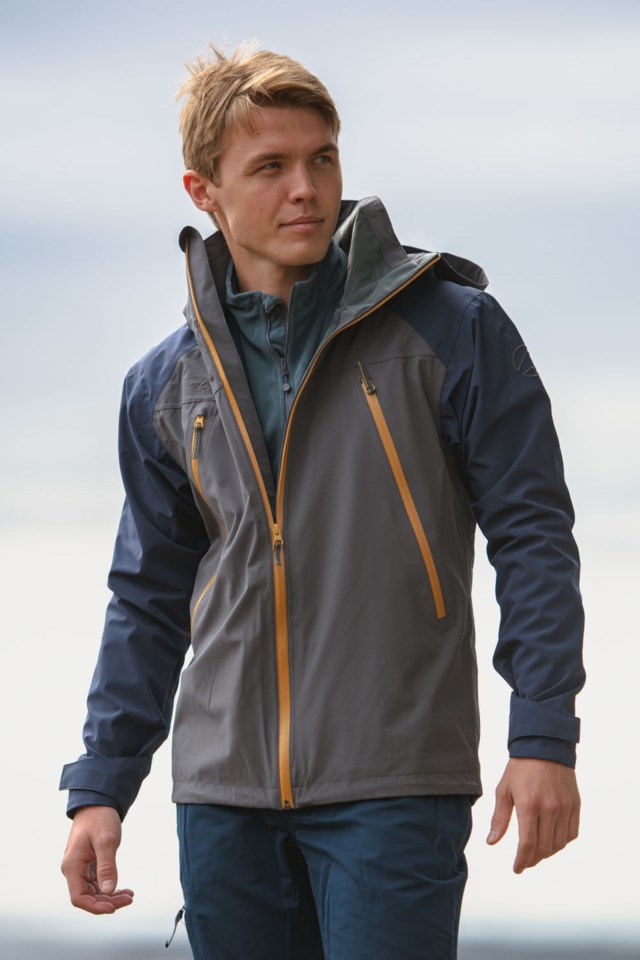 Trysil resirkulert skalljakke Dress Blues/ Urban Chic - 1