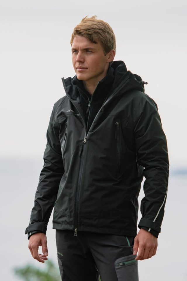 Holfossen resirkulert skalljakke Black Herre - 1