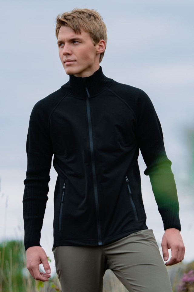Svartdal hybrid ulljakke Jet Black/ Dark Shadow - 1