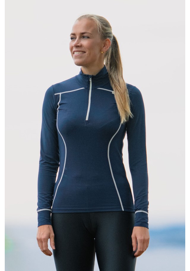 stormberg Rondebu Half Zip bambus trøye dame stormberg Rondebu Half Zip bambus trøye dame