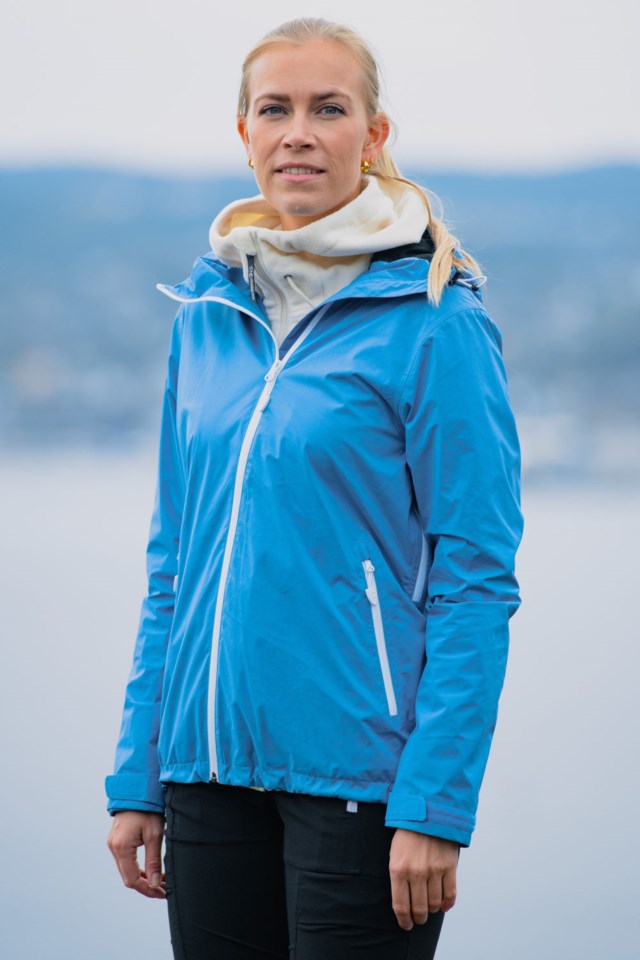 Bruliheia resirkulert skalljakke Blue Dame - 1