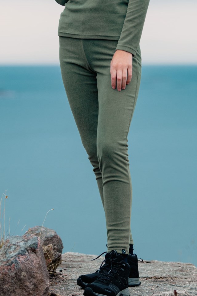 Fløyen fleecelongs Green Dame - 1