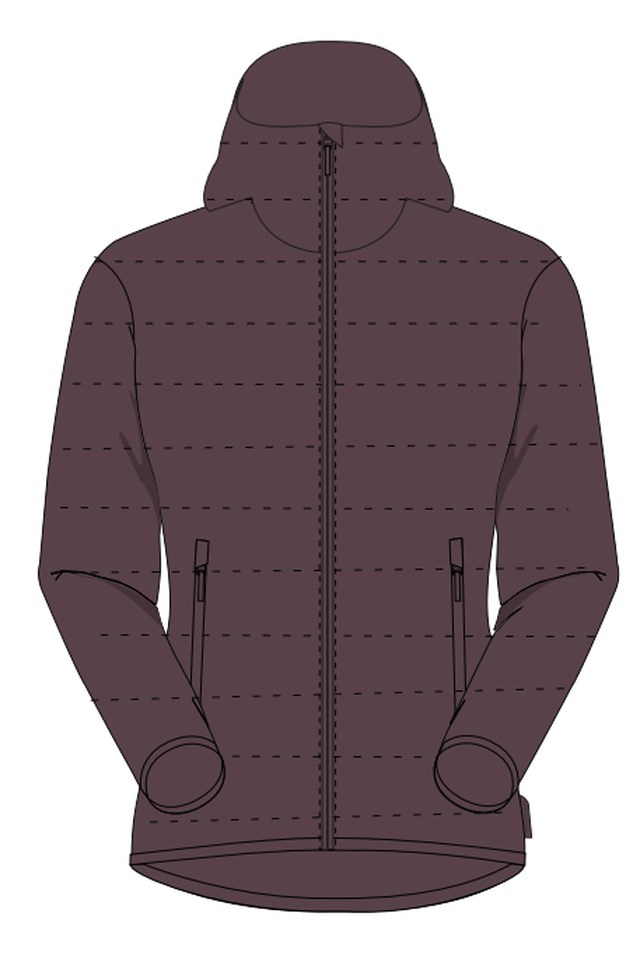 Isvard vinterjakke dame Purple Dame - 1