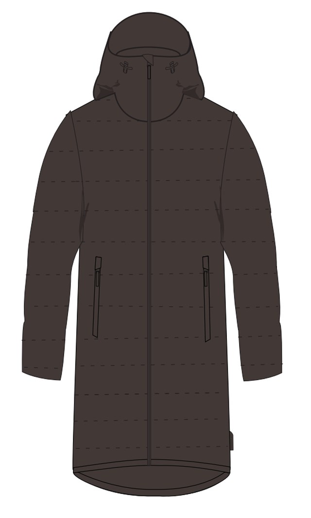 Isvard vattert parkas herre Brown Herre - 1