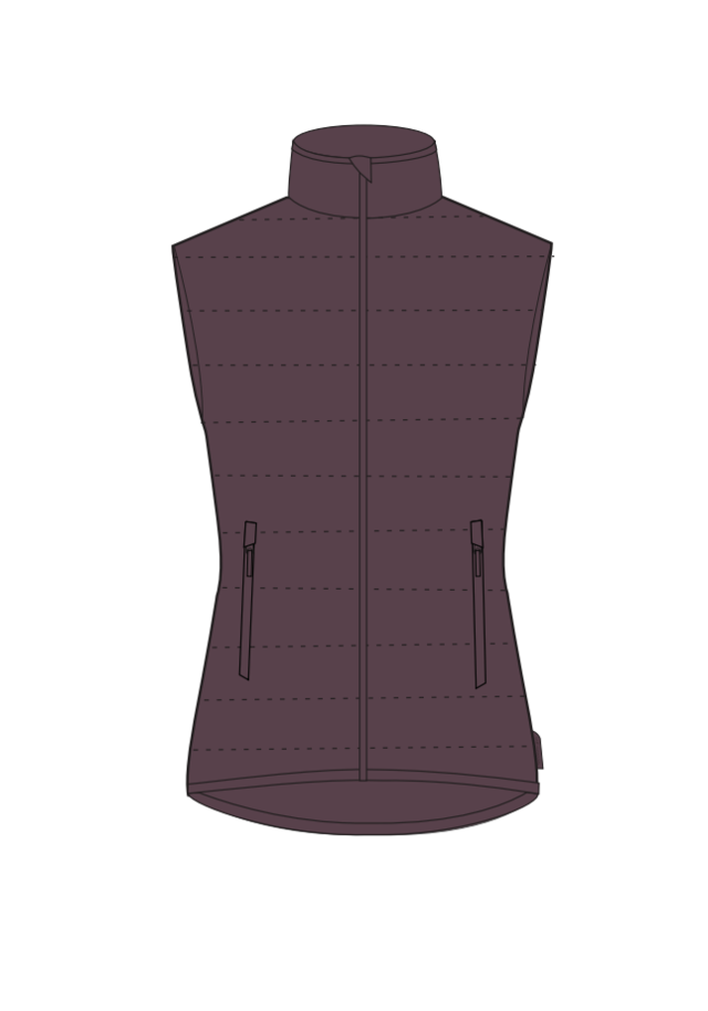 Isvard vattert vest dame