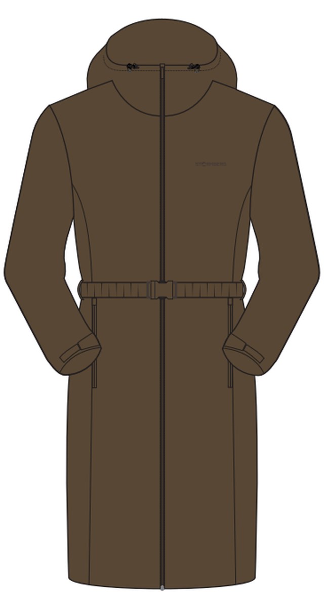 Oppheim lang vattert parkas Brown Dame - 1