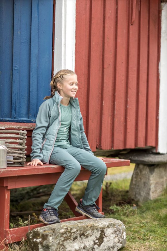 Rondebu bambus t-skjorte barn 8-14 - gaupe Mineral Blue - 1