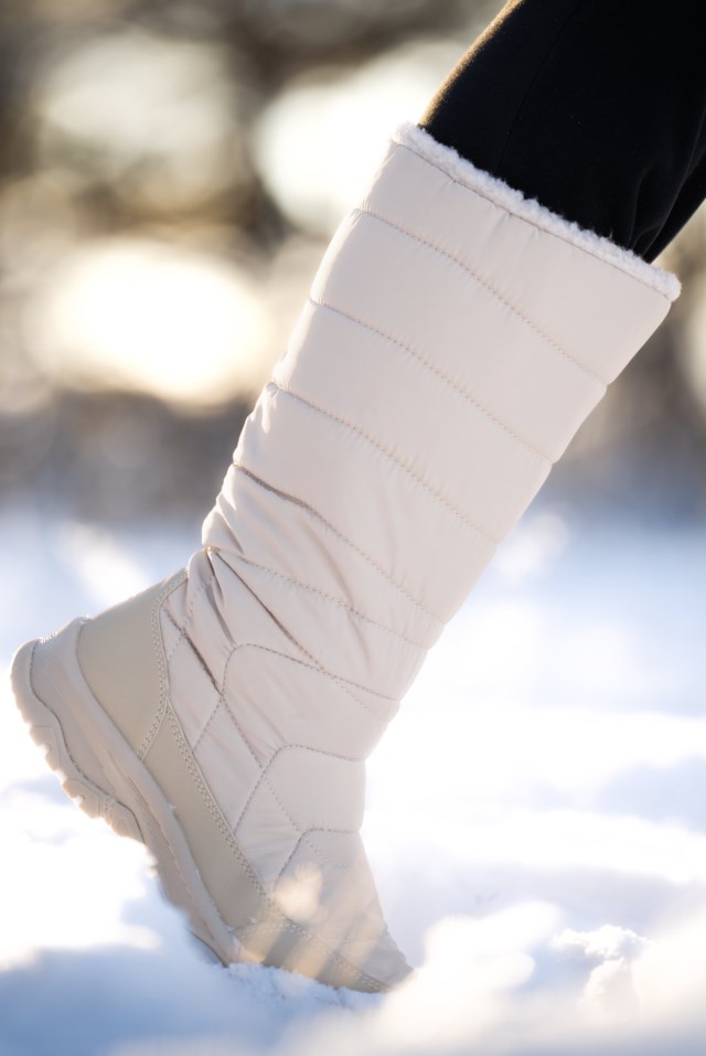 Grefsen vanntett høy vinterstøvel Beige Dame - 1