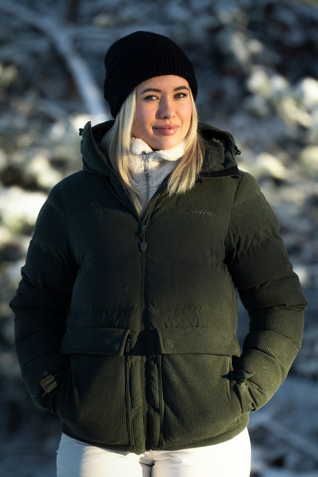 Løkka vattert cord jakke Green Dame - 1