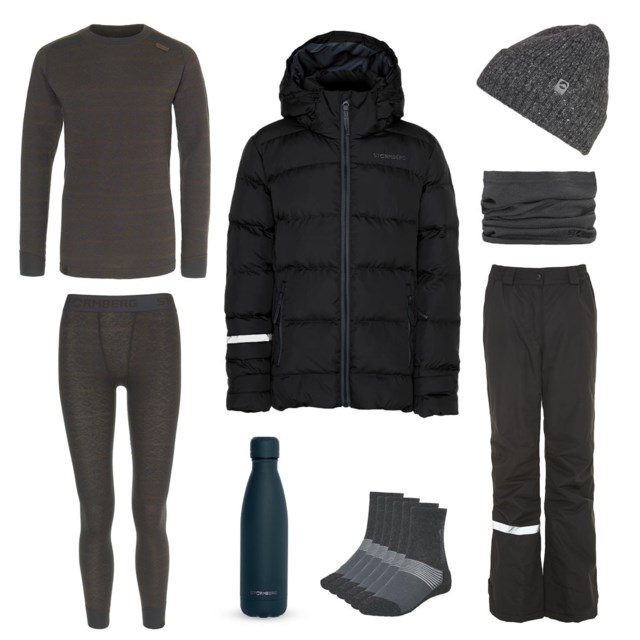 Storfjell vinterpakke barneskole, 10 deler Multicolor Barn - 1