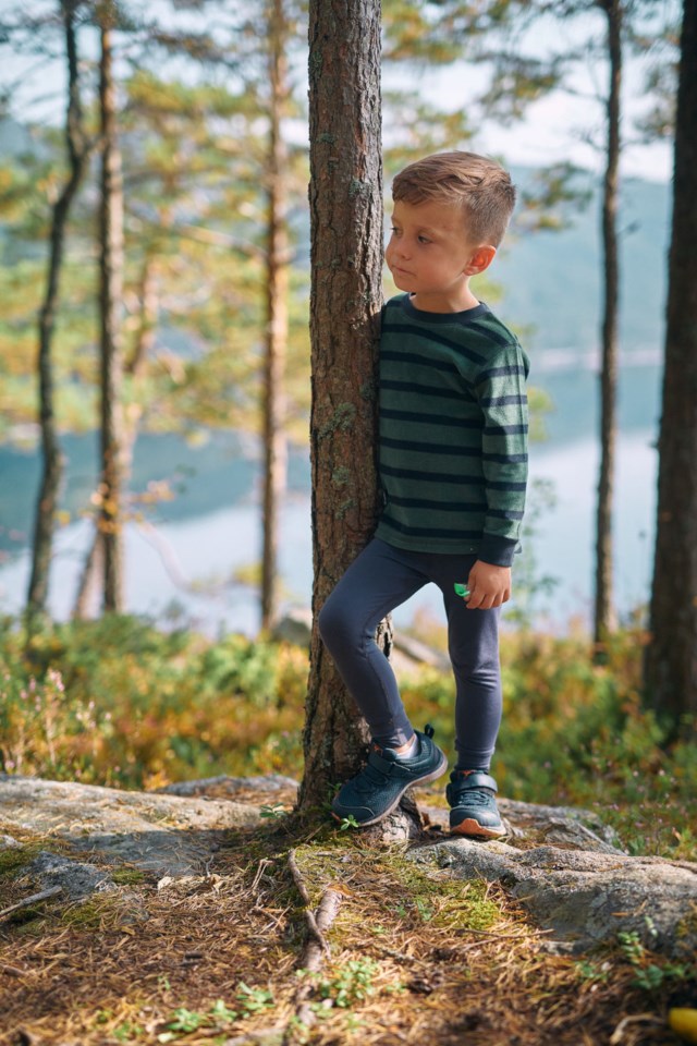 Virvle fleecebukse barn 1-7 Blue Barn - 1