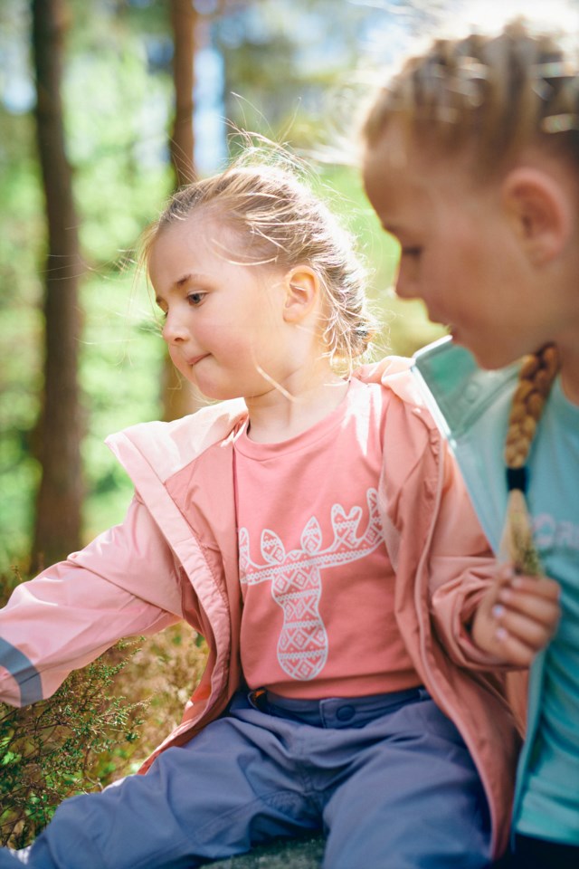 Finse Elg trøye barn 1-7 Pink Barn - 1