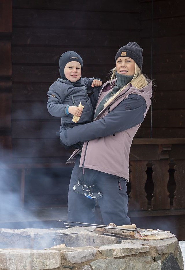 Trysil vattert jakke Ebony/ Antler - 1
