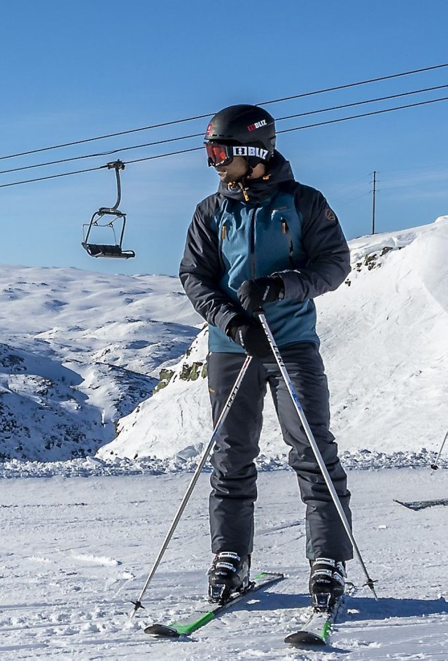 Trysil vattert bukse Ebony Grey/Black - 1