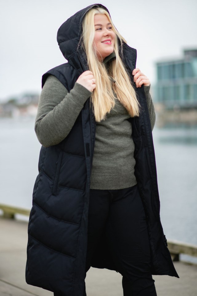 Svalbard lang dunvest Black Dame - 1